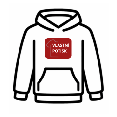 Velký potisk na hrudník