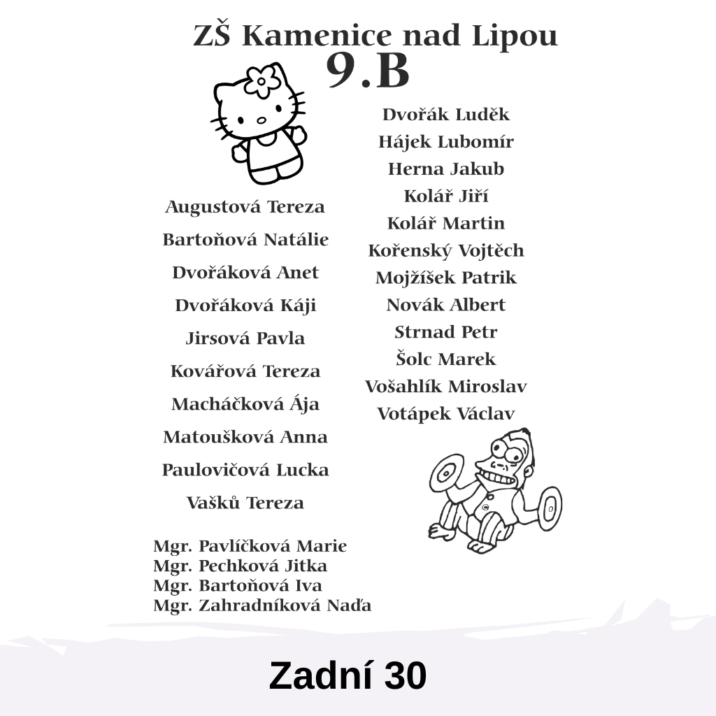 Zadní 30